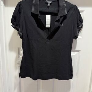 Black Womans L Bebe top